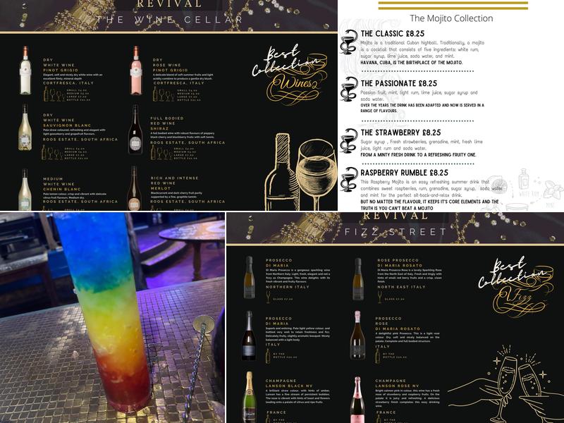 Revival Lounge & Bar Menu