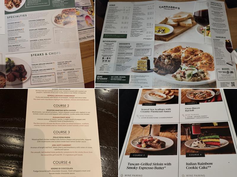 Carrabba's Italian Grill Menu