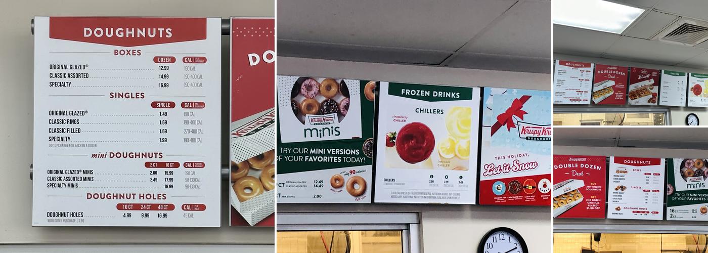 Krispy Kreme Menu