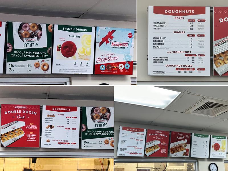 Krispy Kreme Menu
