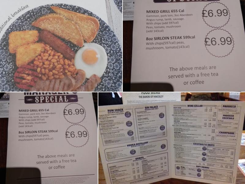 Crafty Baron Hinckley Menu