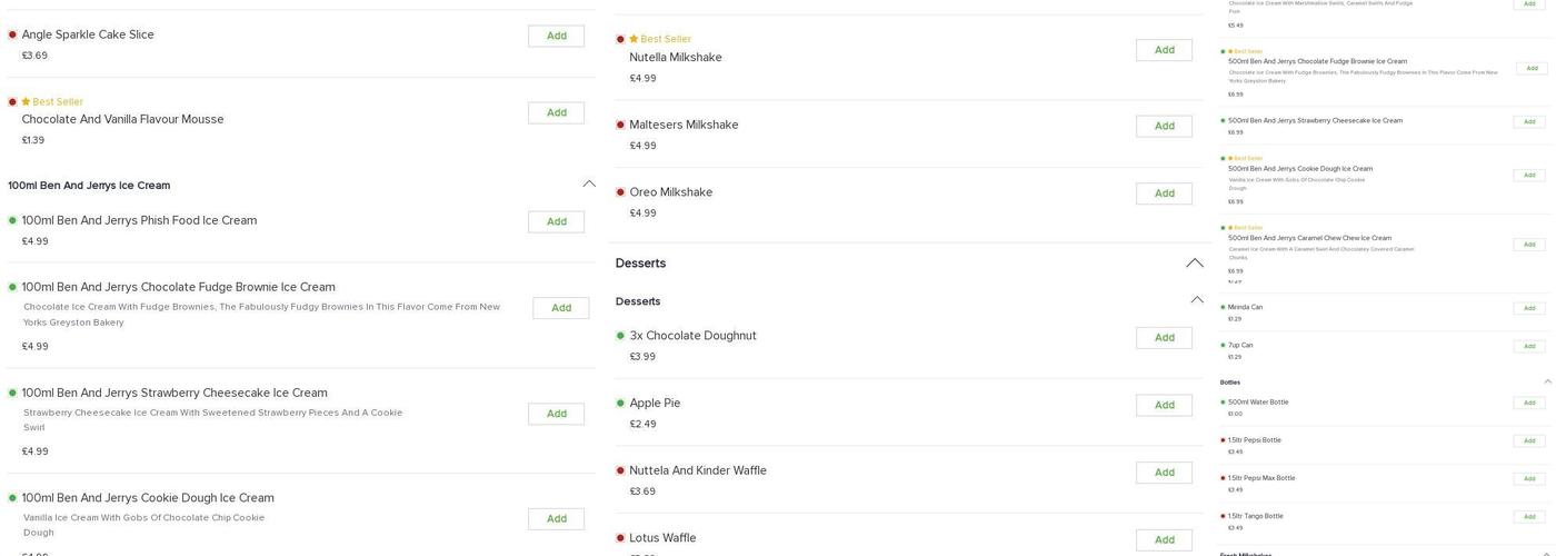 Dixi Chicken & Pizza Menu