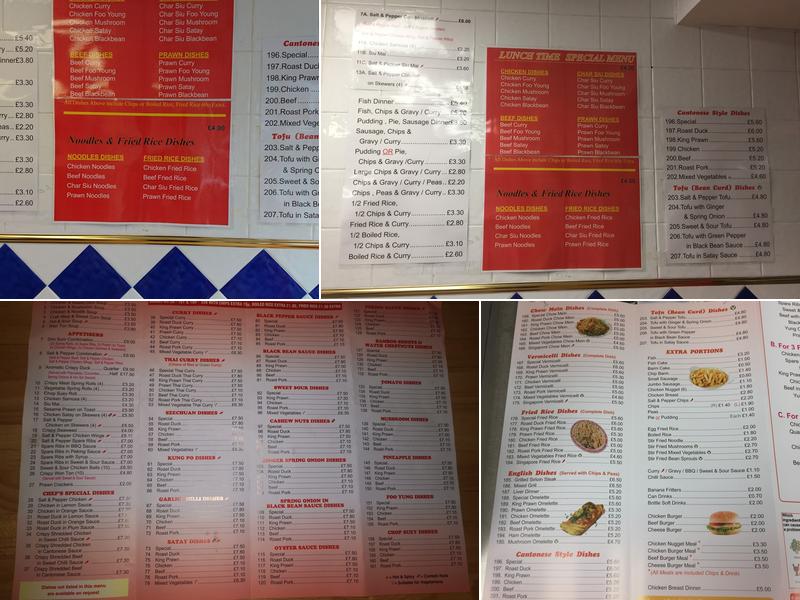 Hindley Green Supper Bar Menu