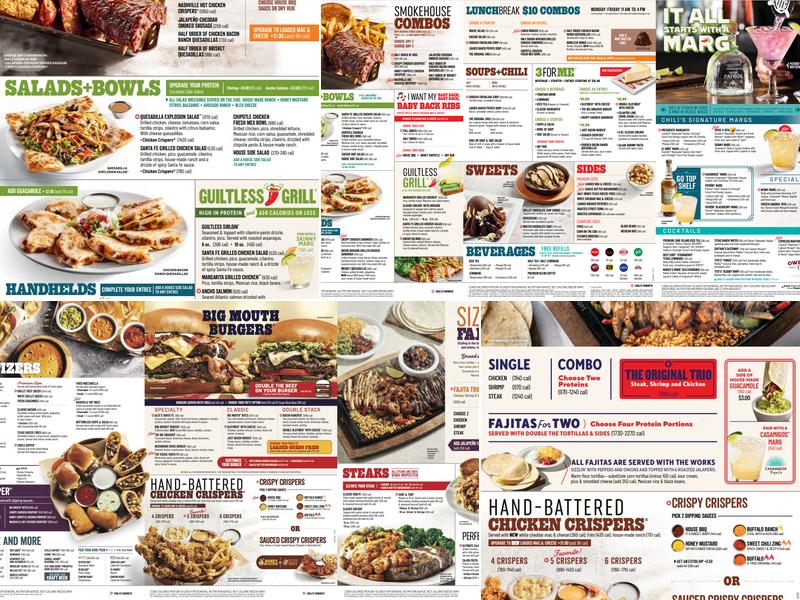 Chili's Grill & Bar Menu