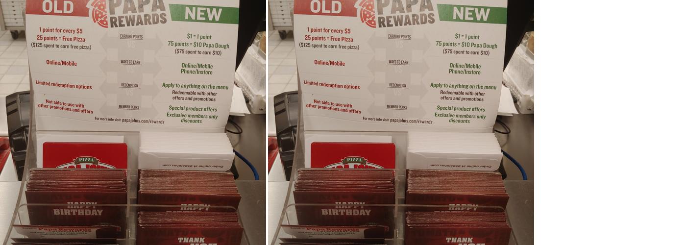 Papa Johns Pizza Menu