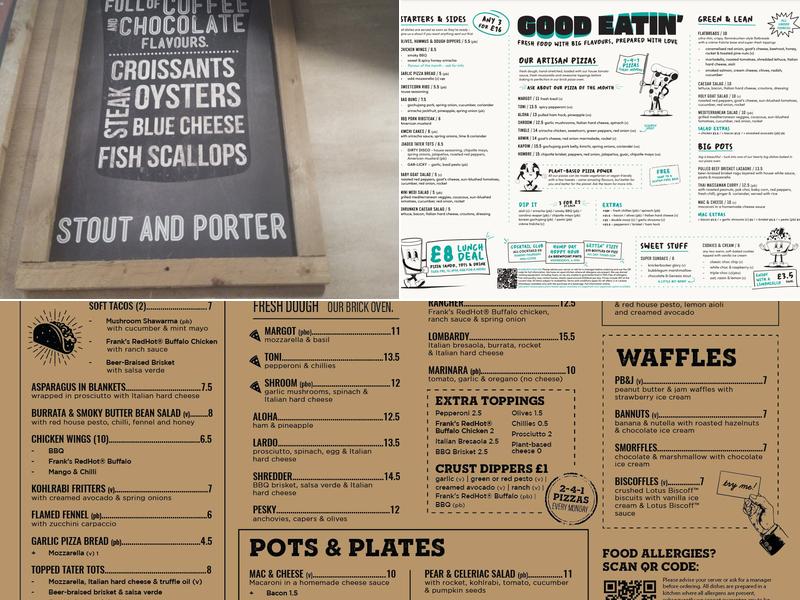 Radcliffe Arms, Hitchin Menu