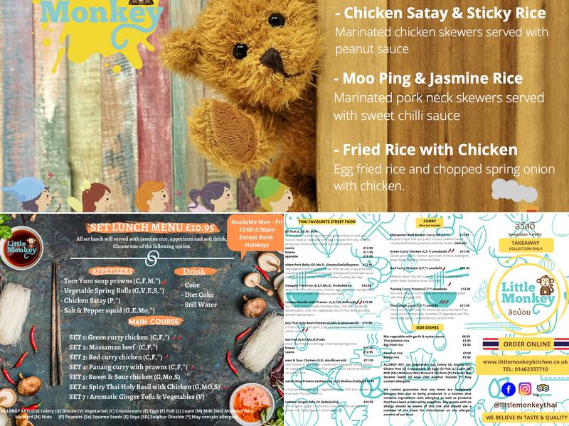 Little Monkey Menu