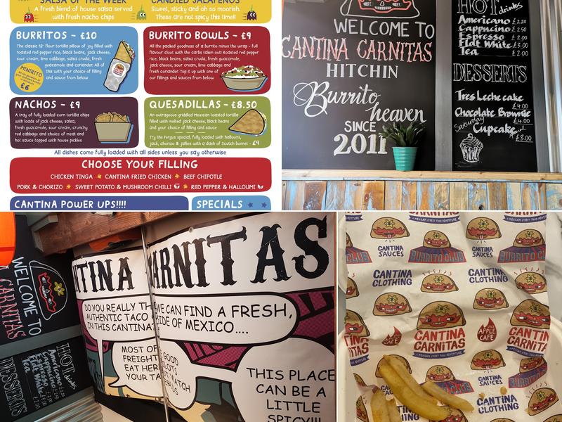 Cantina Carnitas Hitchin Menu