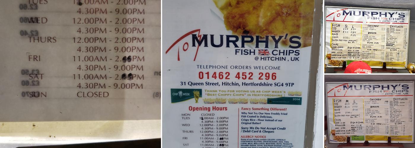 Murphy's Menu