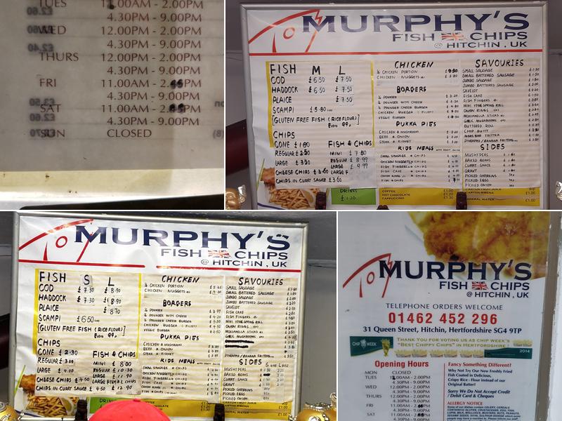 Murphy's Menu
