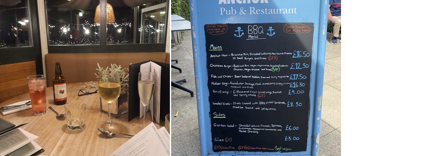 The Anchor Riverside Menu