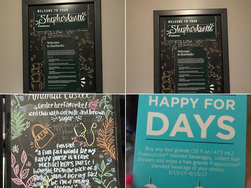 Starbucks Coffee Company Menu
