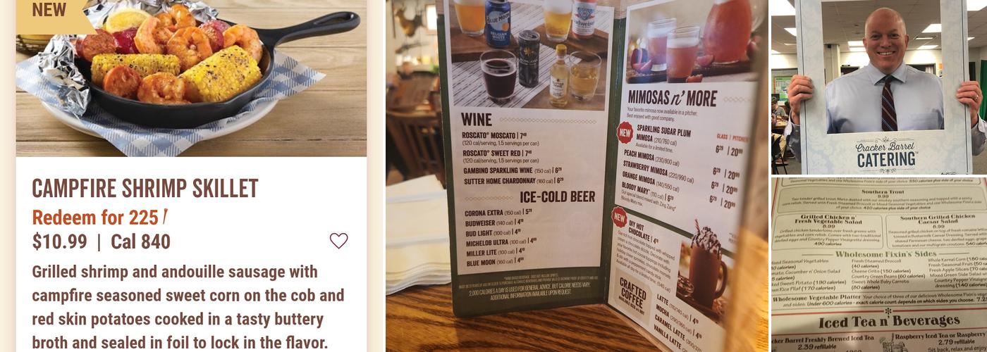 Cracker Barrel Old Country Store Menu