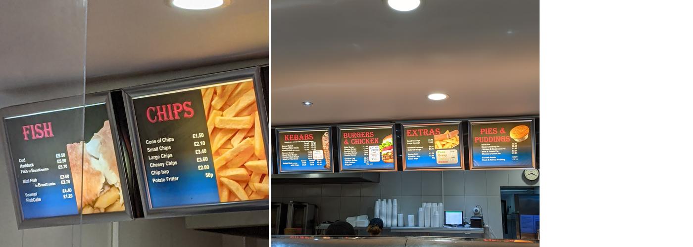 London Road Fish Bar Menu