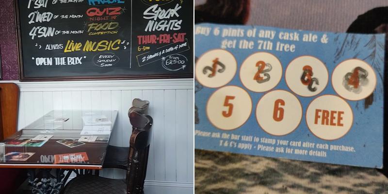 Waggon & Horses Menu