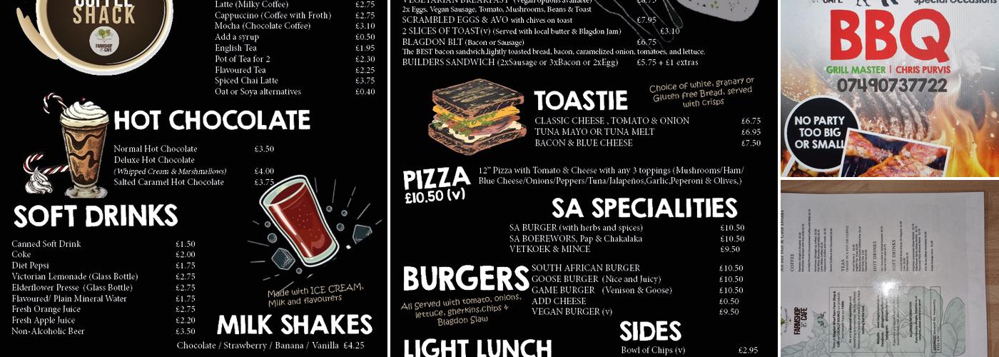 Blagdon Wharf FarmShop & Cafe Menu