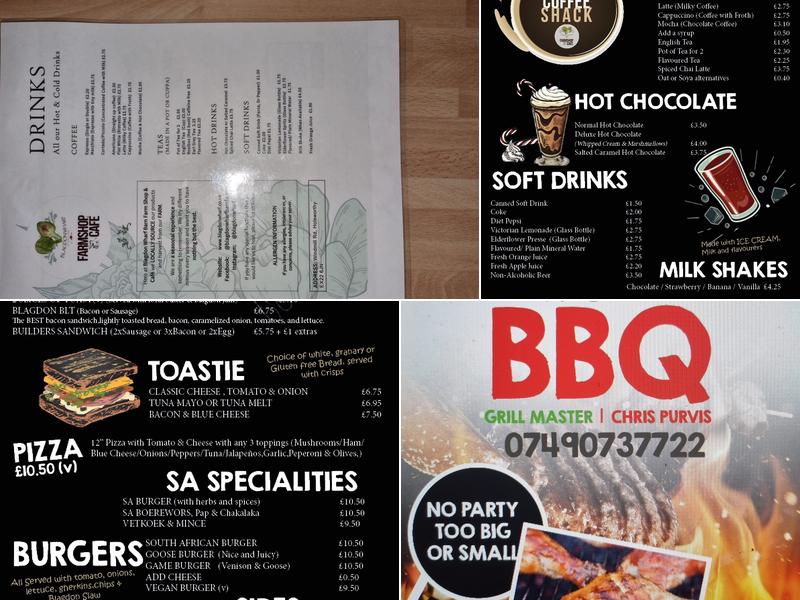 Blagdon Wharf FarmShop & Cafe Menu