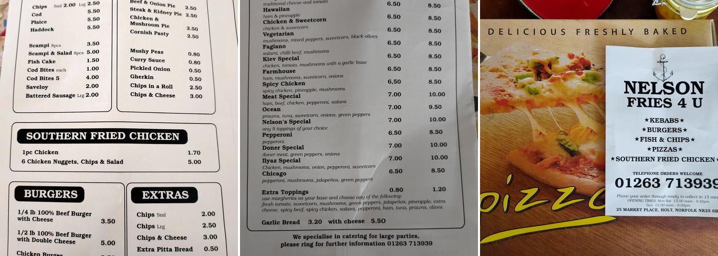 Nelson Fries 4u Menu
