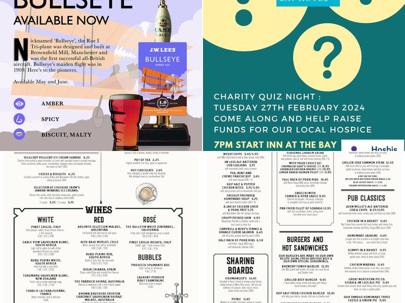 The Inn at the Bay Menu