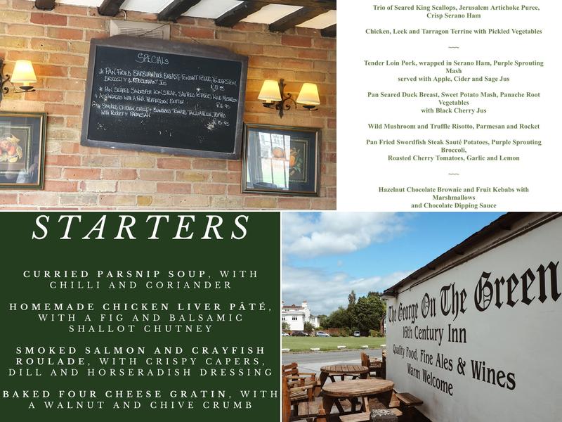 The George on the Green Menu
