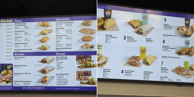 Taco Bell Menu