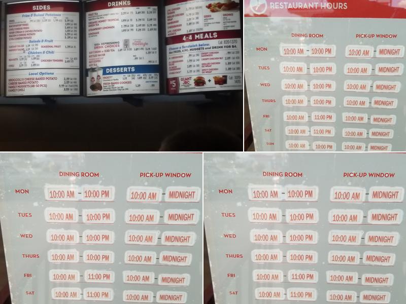Wendy's Menu