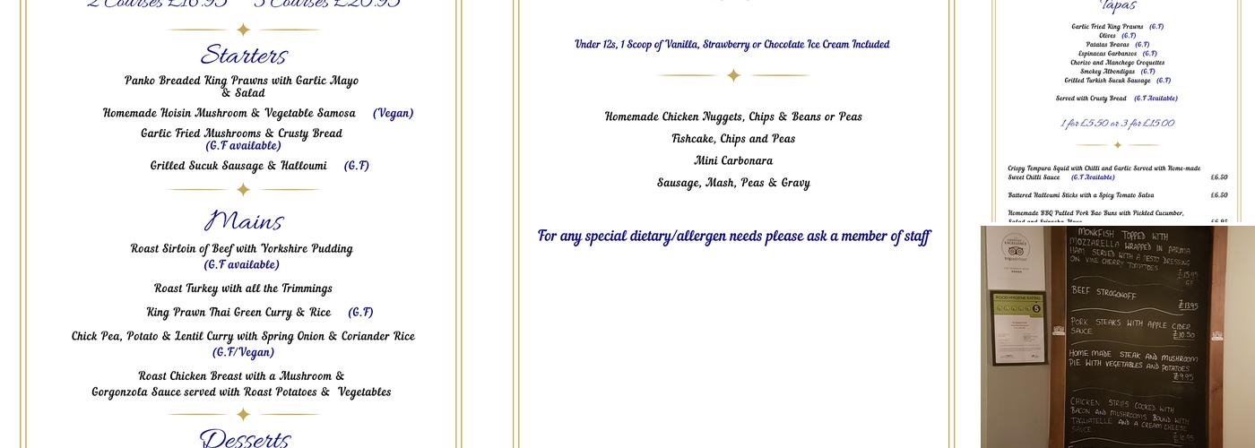 The Queens Head Menu