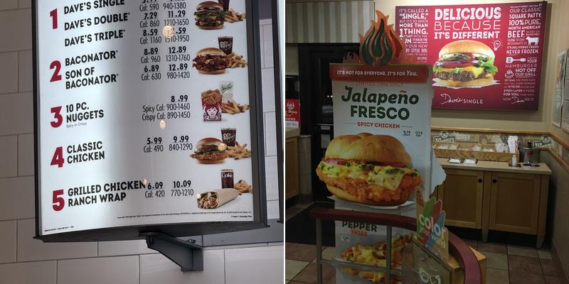Wendy's Menu