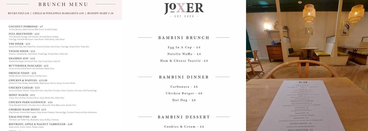 Joxer Menu