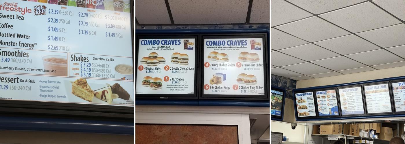 White Castle Menu
