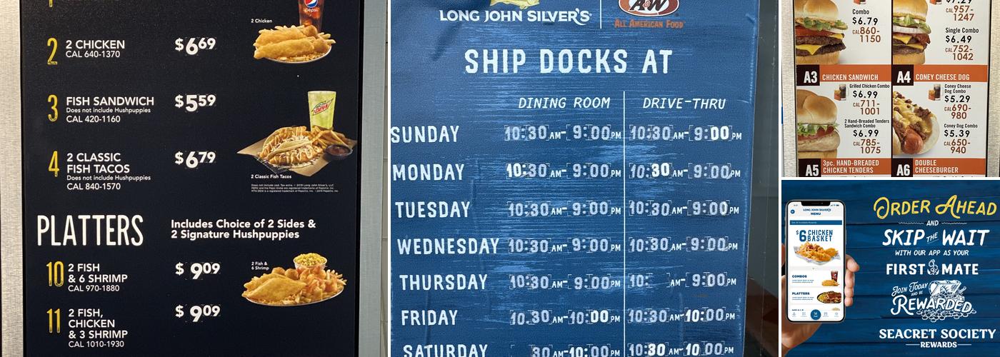 Long John Silver's | A&W Menu