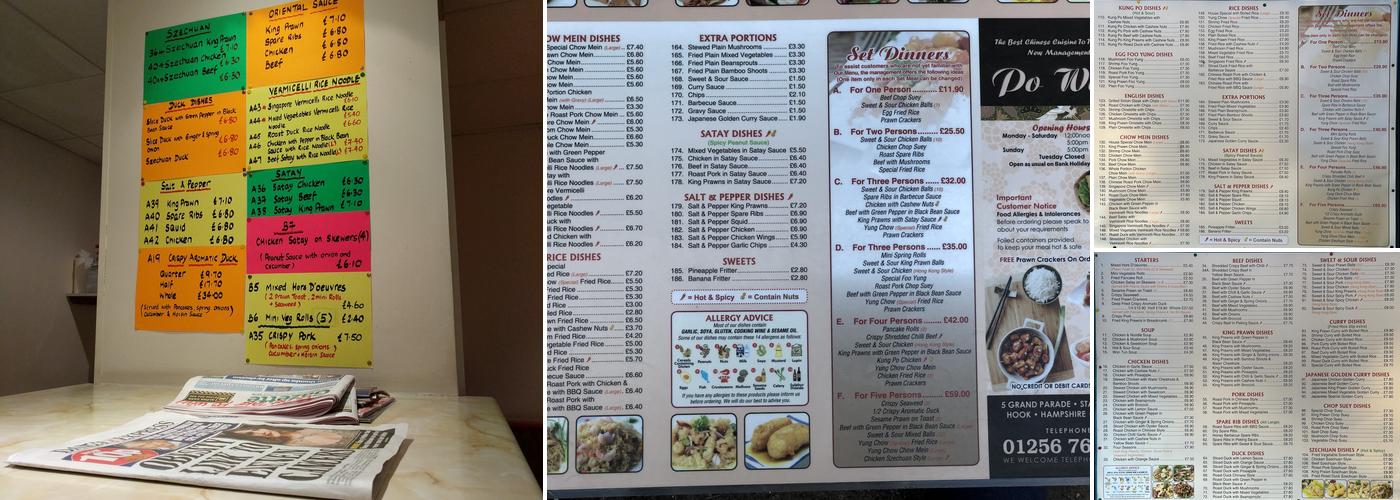 PO Wah Menu