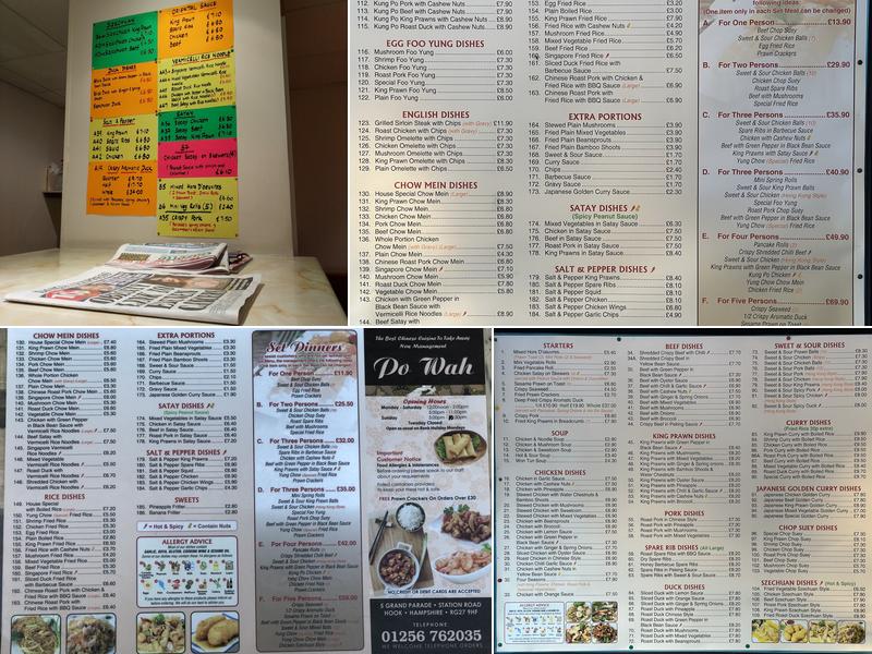 PO Wah Menu