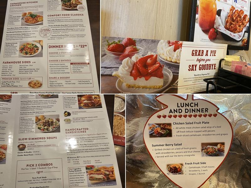 Bob Evans Menu
