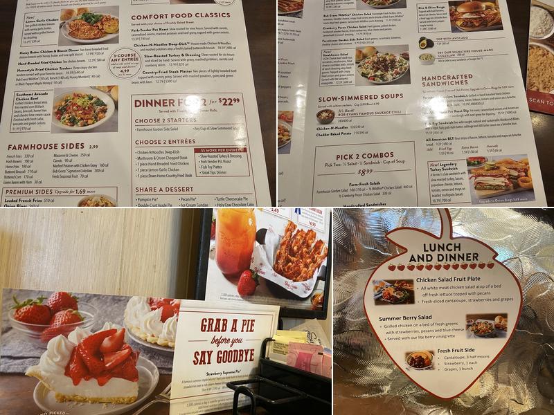Bob Evans Menu