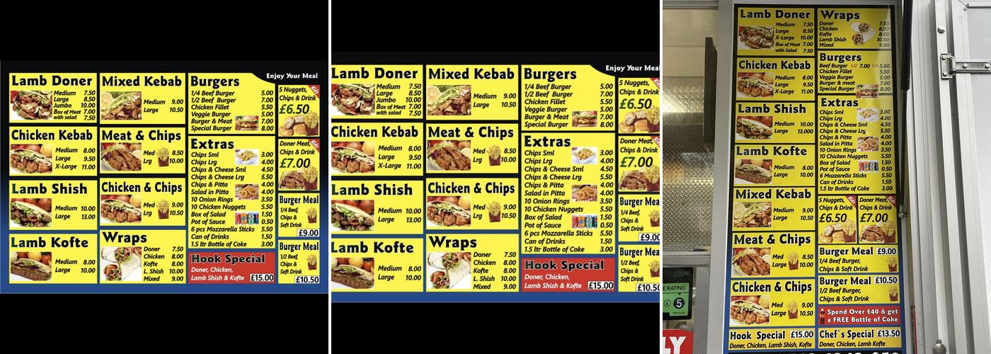 Best Hook Kebab Menu