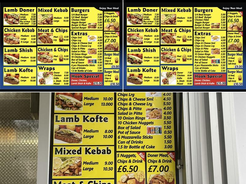 Best Hook Kebab Menu