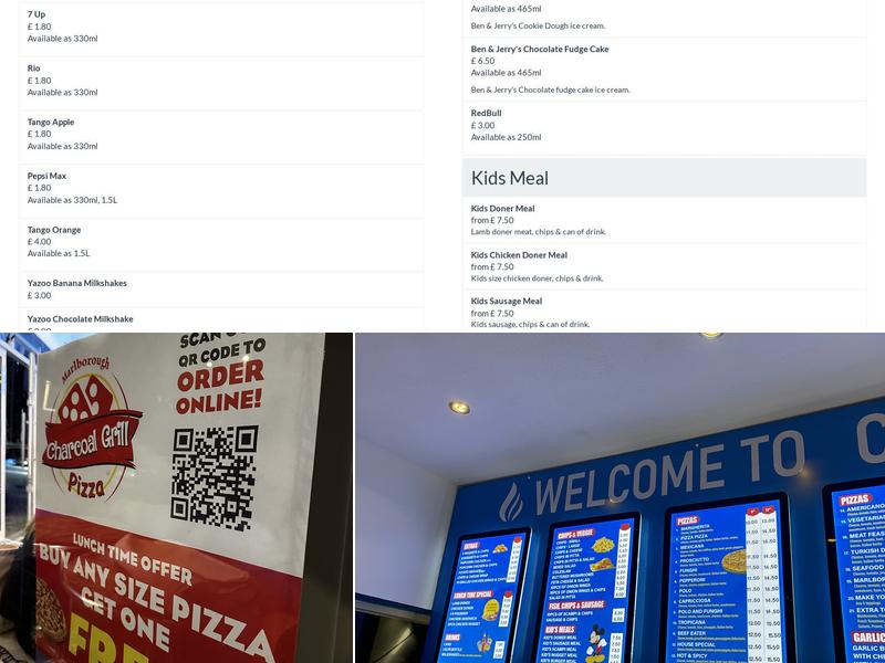 Charcoal Grill | Marlborough Menu