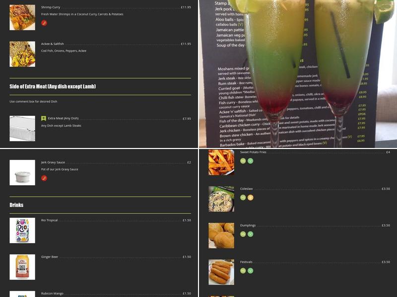 Moshan Island Grill/ Box Dinner Menu