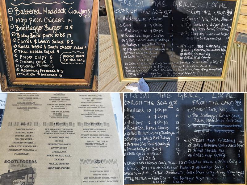 Bootleggers Bar & Grill Menu
