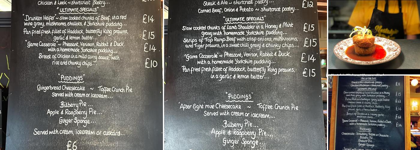 Nostalgic kitchen Menu