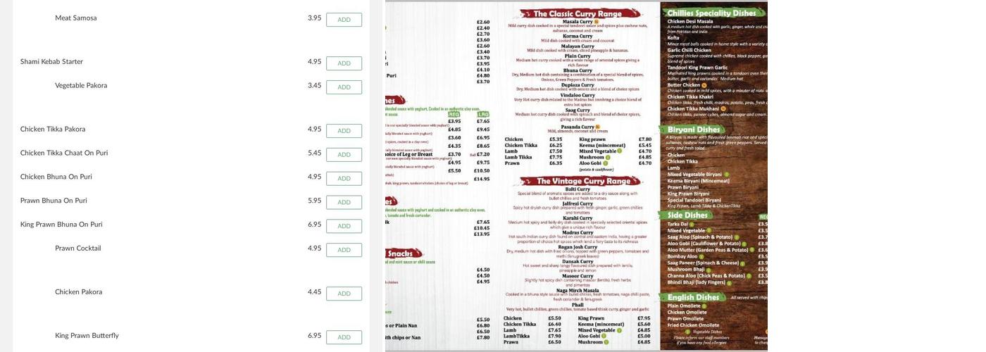 Chillies Indian Cuisine and Grill Menu