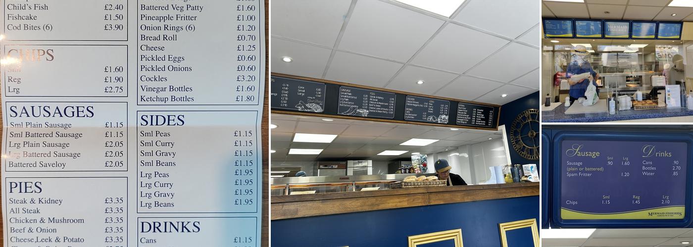 Mermaid Fisheries Menu