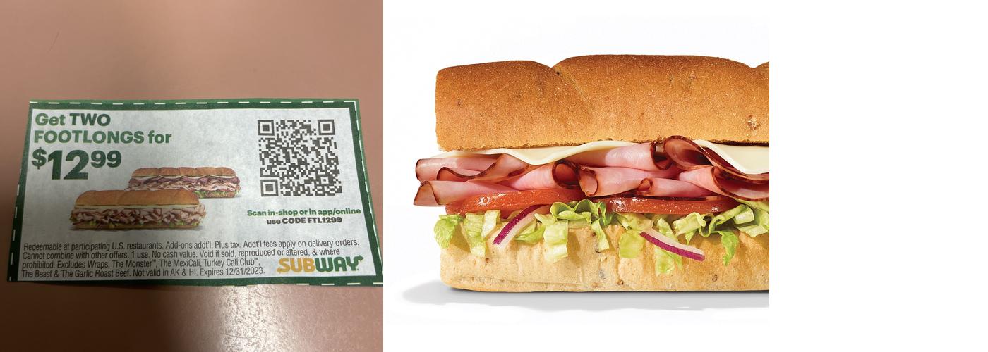 Subway Menu