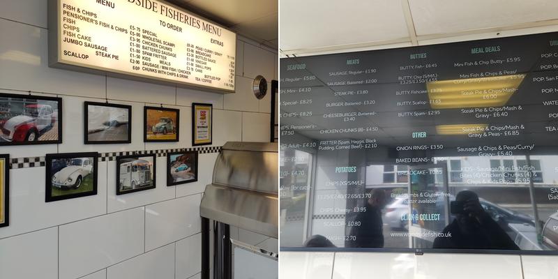 Woodside Fisheries Menu