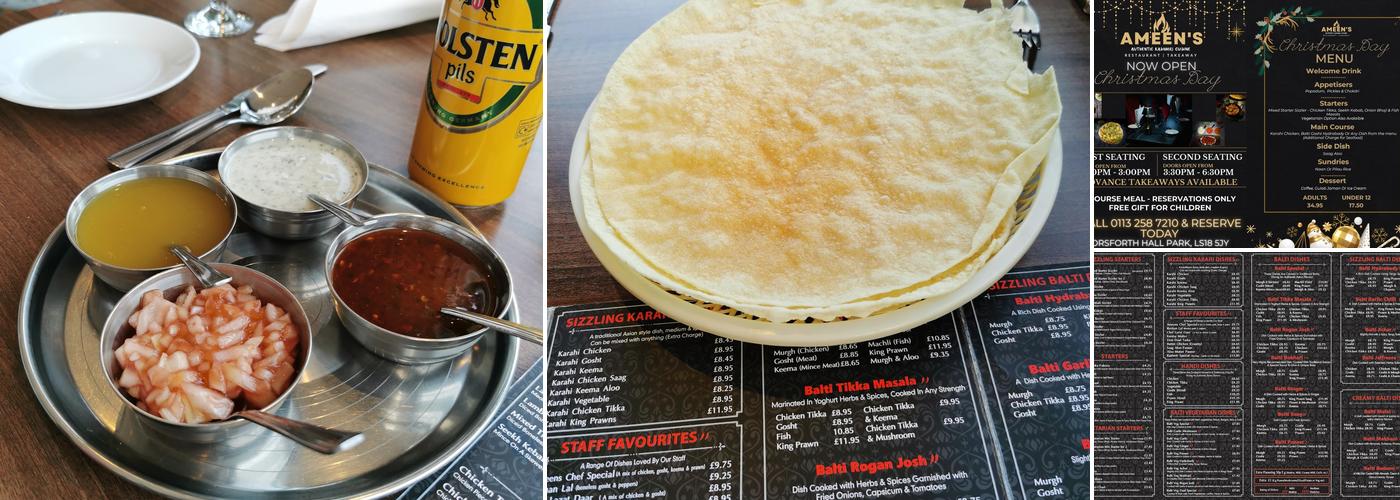 Ameen's Restaurant Menu