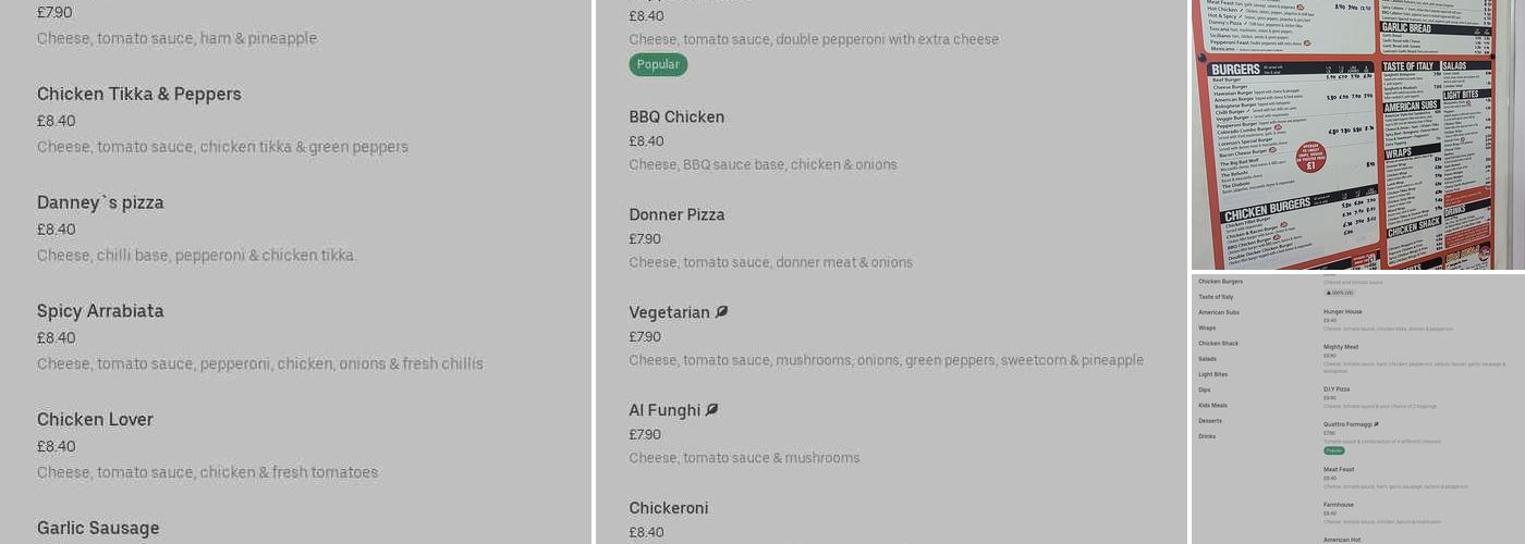 Lorenzo's Pizza Menu