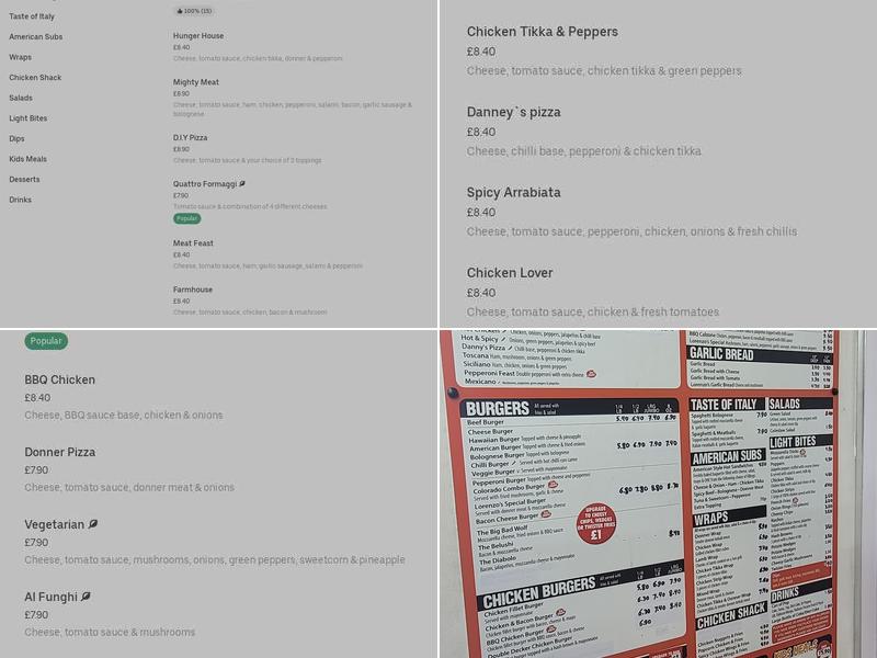 Lorenzo's Pizza Menu