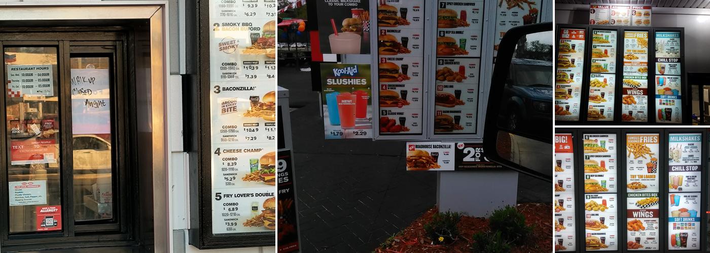 Checkers Menu