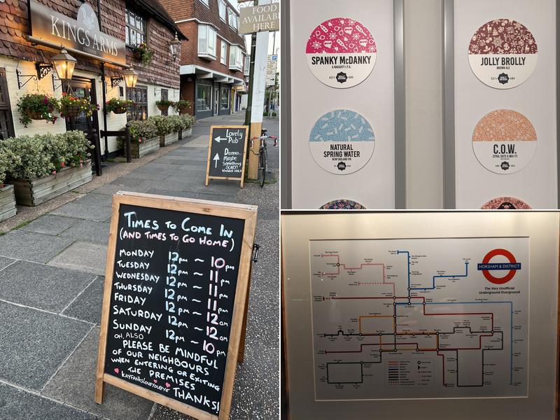 King's Arms, Horsham Menu